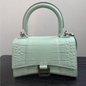 Balenciaga Xs Top Handle Hour Glass Handbag